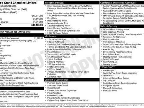New 2026 Jeep Grand Cherokee Limited AWD/4WD image 5