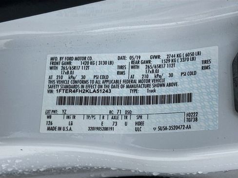 Used 2019 Ford Ranger XLT w/ FX4 Off-Road Package image 34