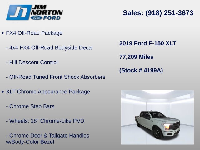 Used 2019 Ford F150 XLT w/ Equipment Group 302A Luxury AWD/4WD image 14