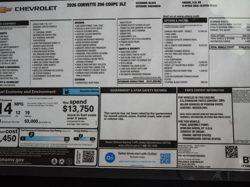 Used 2026 Chevrolet Corvette Z06 RWD image 31