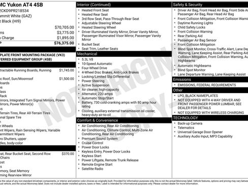 Used 2023 GMC Yukon AT4 image 3