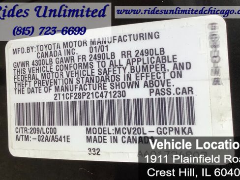 Used 2001 Toyota Solara SLE FWD image 23