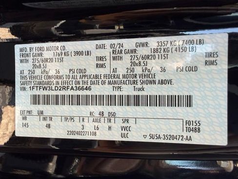 Used 2024 Ford F150 XLT w/ Equipment Group 303A High AWD/4WD image 48