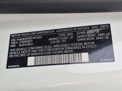 Used 2026 Volvo XC90 B6 Plus w/ Protection Package Premier AWD/4WD image 25