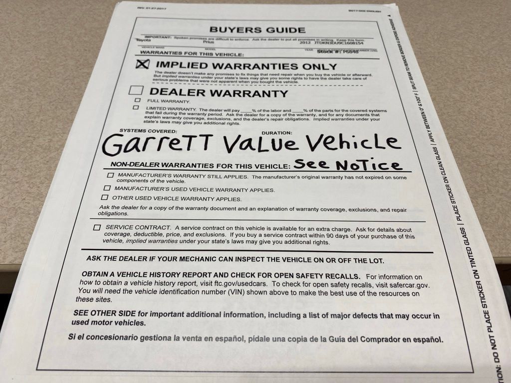 Used 2012 Toyota Prius Five FWD image 29
