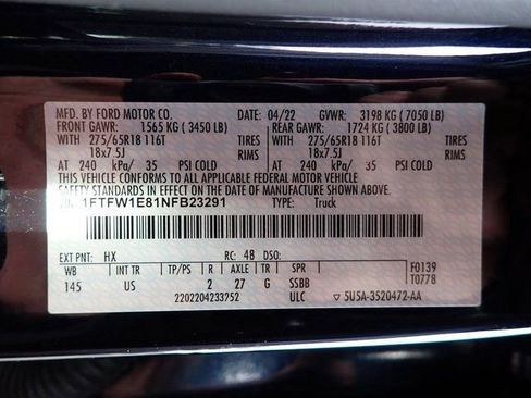 Certified 2022 Ford F150 XLT w/ Equipment Group 302A High image 23