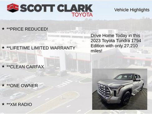Used 2023 Toyota Tundra 1794 Edition RWD image 12