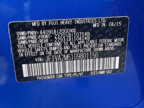 Used 2016 Subaru WRX STI w/ Popular Package #3 AWD/4WD image 39