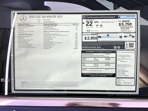 New 2026 Mercedes-Benz GLE 350 4MATIC image 18