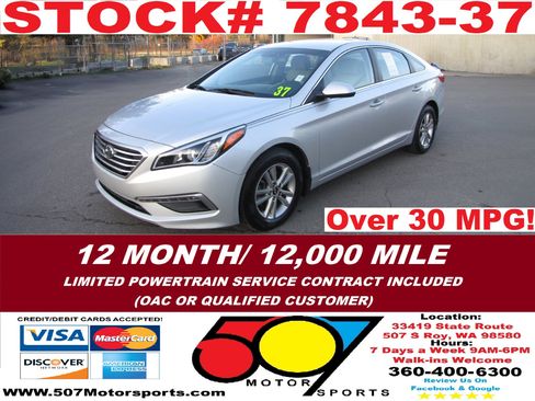 Used 2015 Hyundai Sonata SE w/ Option Group 09 image 1