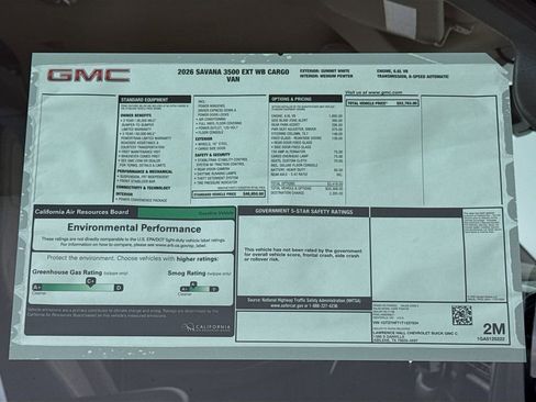 New 2026 GMC Savana 3500 Extended RWD image 17