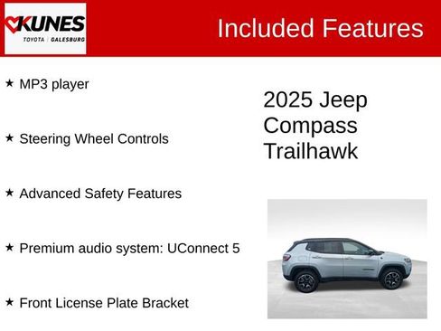 Used 2025 Jeep Compass Trailhawk AWD/4WD image 3