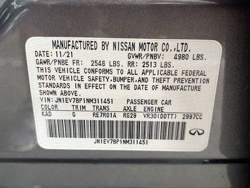 Used 2022 INFINITI Q50 Luxe w/ Cargo Package image 31