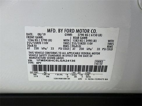 Used 2020 Ford Explorer Platinum w/ Premium Technology Package image 28