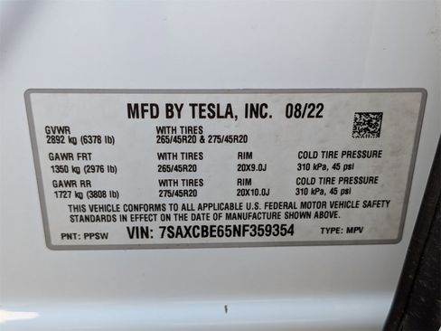 Used 2022 Tesla Model X Plaid image 41
