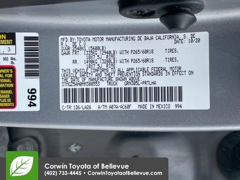 Used 2021 Toyota Tacoma Limited image 24