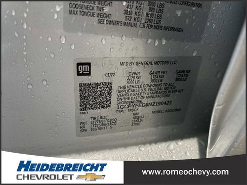 Used 2022 Chevrolet Silverado 1500 LT Trail Boss w/ Bed Protection Package image 8