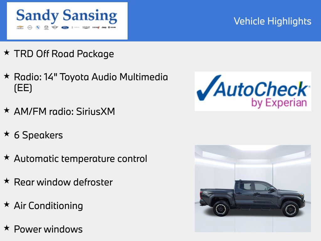 Used 2024 Toyota Tacoma TRD Off-Road AWD/4WD image 7