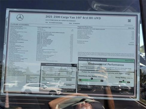 New 2025 Mercedes-Benz Sprinter 2500 image 4