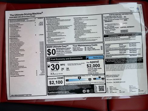 New 2026 BMW 228i xDrive w/ Technology Package AWD/4WD image 45