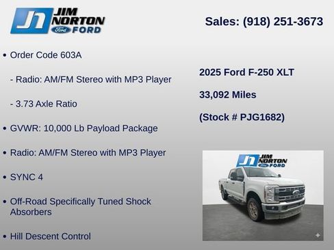 Used 2025 Ford F250 XLT w/ FX4 Off-Road Package AWD/4WD image 13