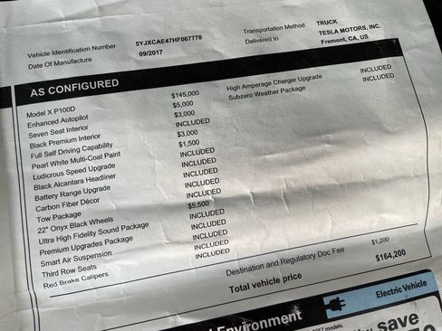 Used 2017 Tesla Model X P100D image 6