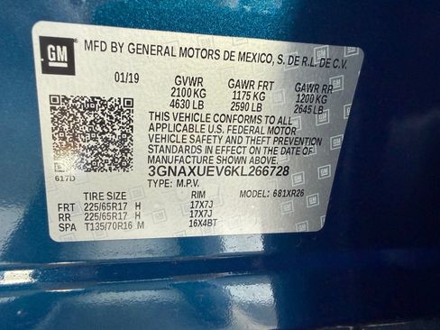 Certified 2019 Chevrolet Equinox LT AWD/4WD image 44