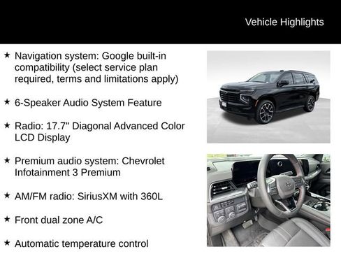Used 2025 Chevrolet Tahoe RST w/ Comfort Package AWD/4WD image 7