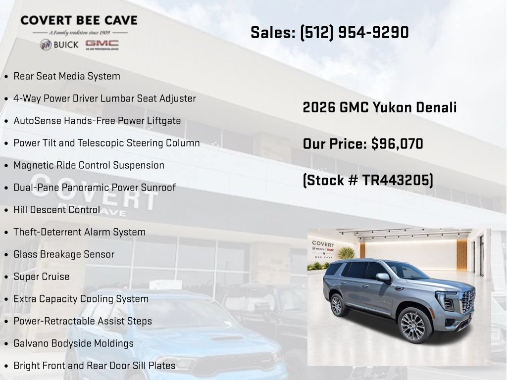 New 2026 GMC Yukon Denali w/ Denali Reserve Package AWD/4WD image 25