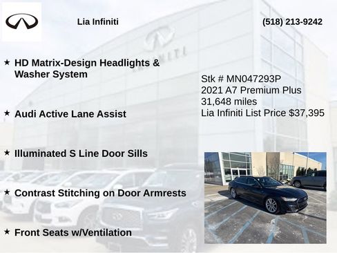 Used 2021 Audi A7 3.0T Premium Plus w/ Premium Plus image 9