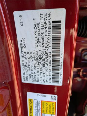Used 2026 Honda Accord SE image 18