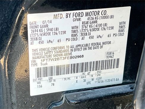 Used 2015 Ford F250 Platinum w/ Snow Plow Prep Package image 14