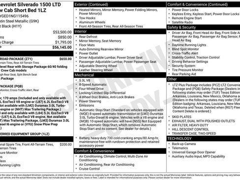 Used 2022 Chevrolet Silverado 1500 LTZ w/ Z71 Off-Road Package image 6