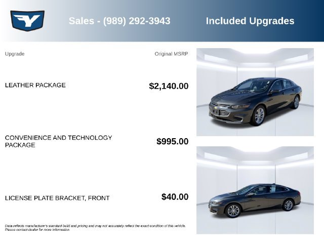 Certified 2017 Chevrolet Malibu LT w/ Leather Package FWD image 9