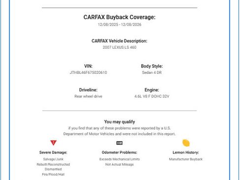 Used 2007 Lexus LS 460 image 65