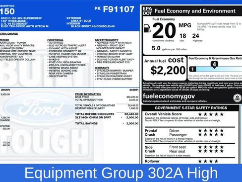 Used 2023 Ford F150 XLT w/ Equipment Group 302A High image 4