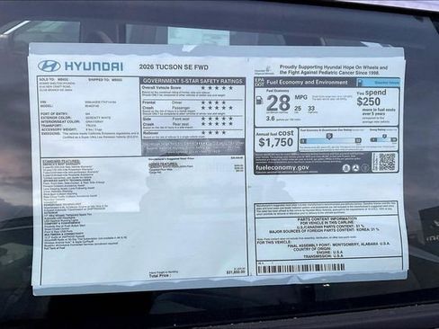 New 2026 Hyundai Tucson SE FWD image 13