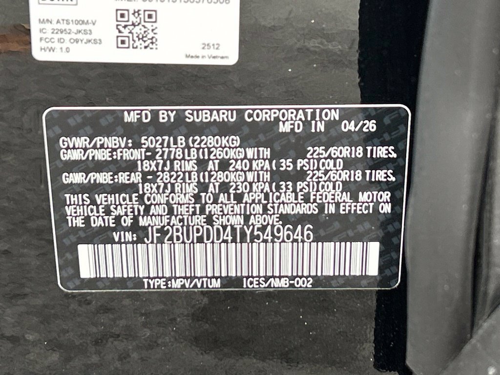 New 2026 Subaru Outback Limited AWD/4WD image 38