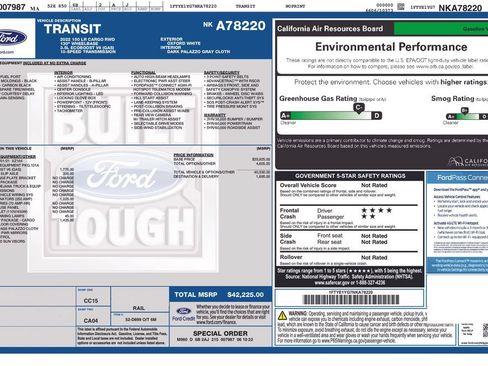 Used 2022 Ford Transit 150 Low Roof w/ Interior Upgrade Package RWD image 17