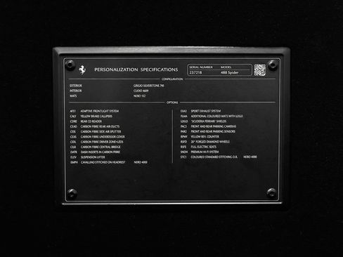 Certified 2018 Ferrari 488 Spider RWD image 14