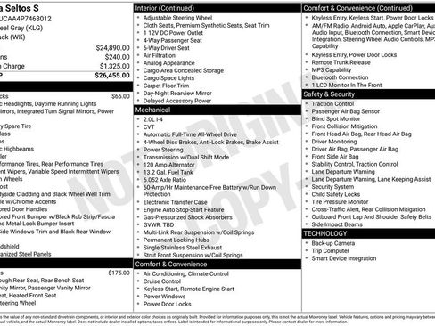 Certified 2023 Kia Seltos S AWD/4WD image 7