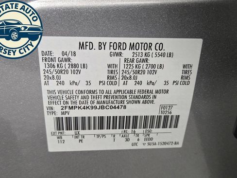 Used 2018 Ford Edge Titanium w/ Equipment Group 302A AWD/4WD image 27