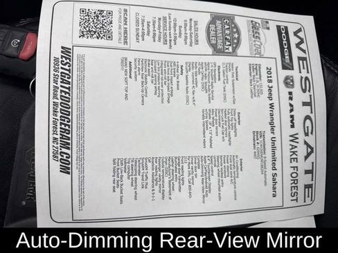 Used 2018 Jeep Wrangler Unlimited Sahara image 30