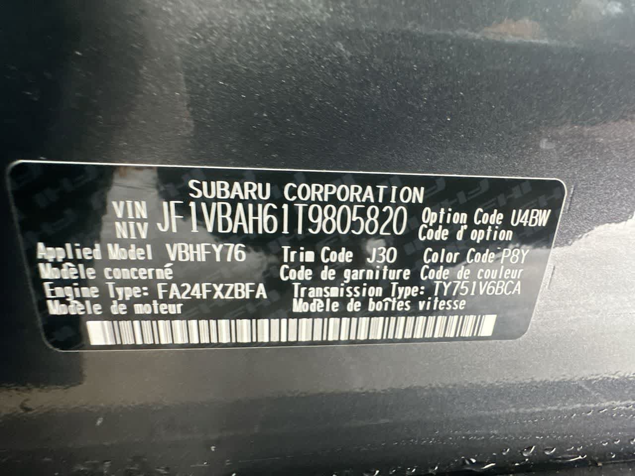 New 2026 Subaru WRX Premium AWD/4WD image 29