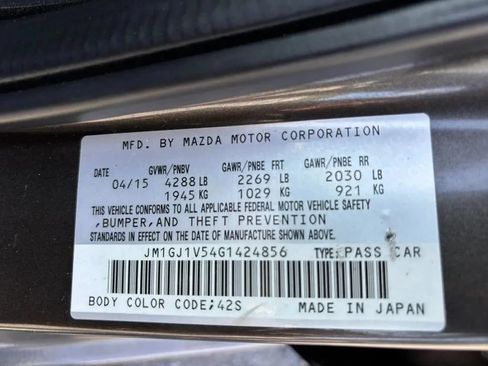 Used 2016 MAZDA MAZDA6 Touring FWD image 24