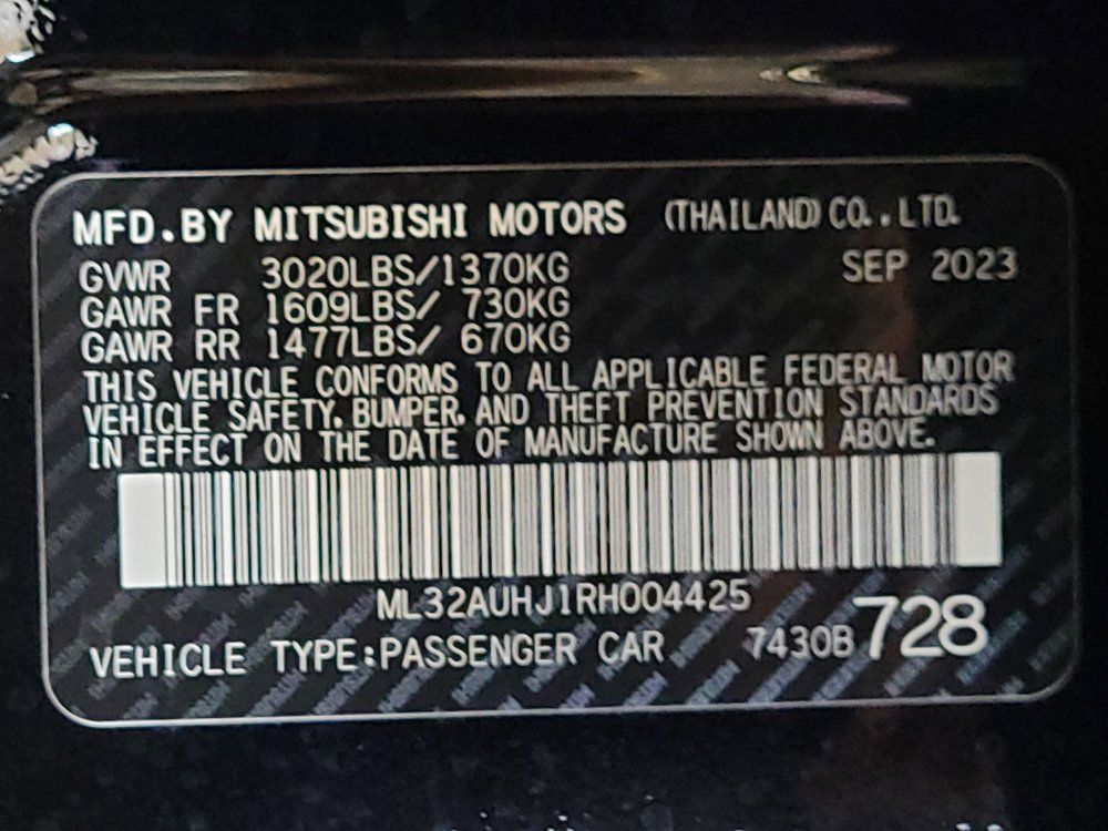 Used 2024 Mitsubishi Mirage ES FWD image 33