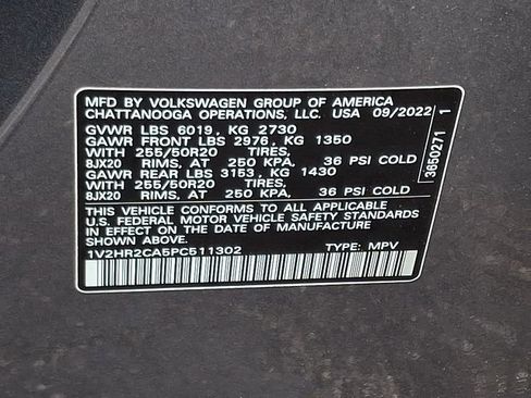 Used 2023 Volkswagen Atlas SE w/ Black Wheel Package AWD/4WD image 27