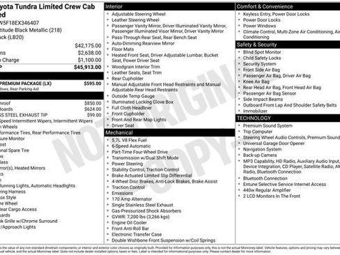 Used 2014 Toyota Tundra Limited w/ Limited Premium Package AWD/4WD image 7