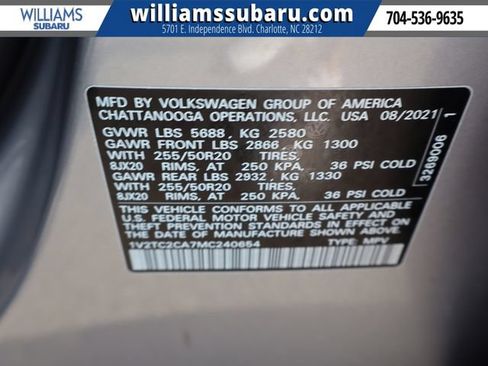 Used 2021 Volkswagen Atlas Cross Sport SEL Premium AWD/4WD image 44