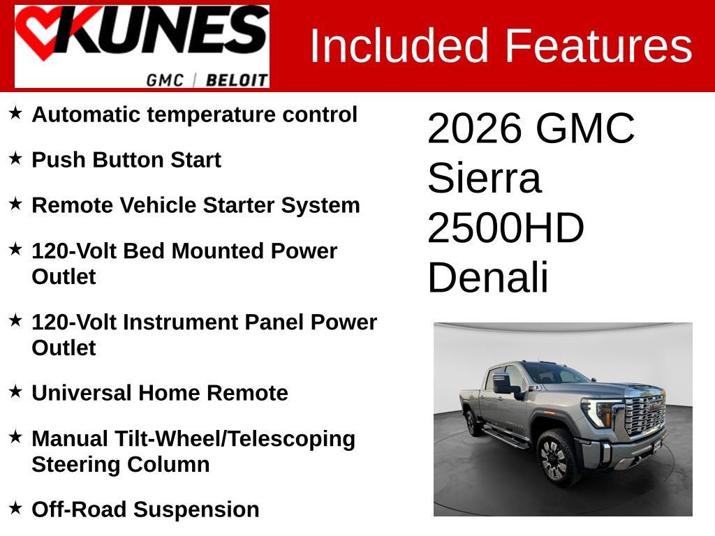 New 2026 GMC Sierra 2500 Denali w/ Technology Package AWD/4WD image 3